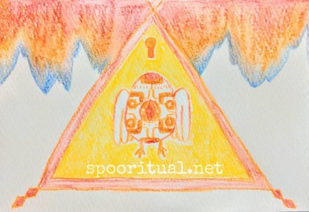 ZONOさんとよるちゃんにオーダーした合作のチャネリングアートの、合作前の段階のよるちゃんのチャネリングアート。