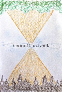 よるちゃんとZONOさんにオーダーした合作のチャネリングアートの、合作前の段階のZONOさんのチャネリングアート。