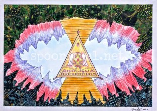 ZONOさん&よるちゃんの合作ビックサイズのチャネリングアート!!